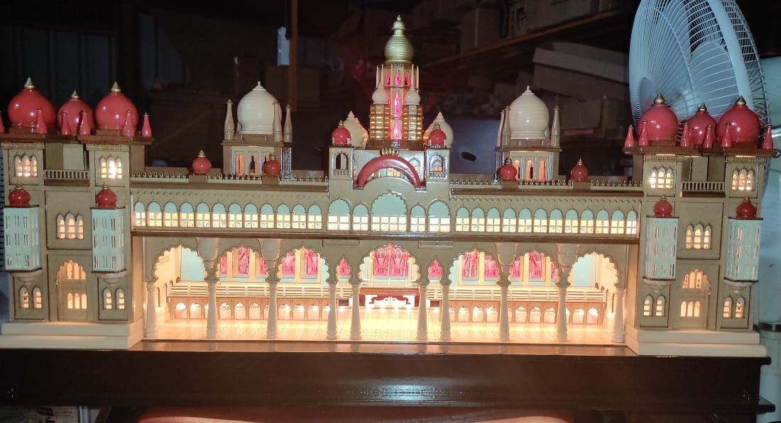 Mysore Palace Wooden Model